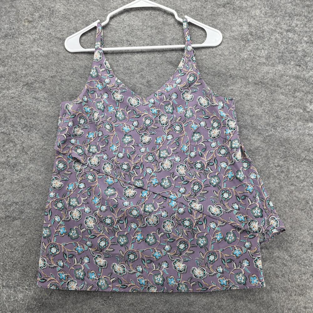 Cabi Tank Top Womens Small Floral Print 3453 Adjustable Straps Lightweight Summe
